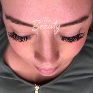 Example of classic eyelash extensions