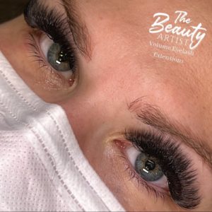 Example of volume eyelash extensions